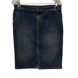 EUC J. Crew Denim Jean Skirt Size 8 Style #59209